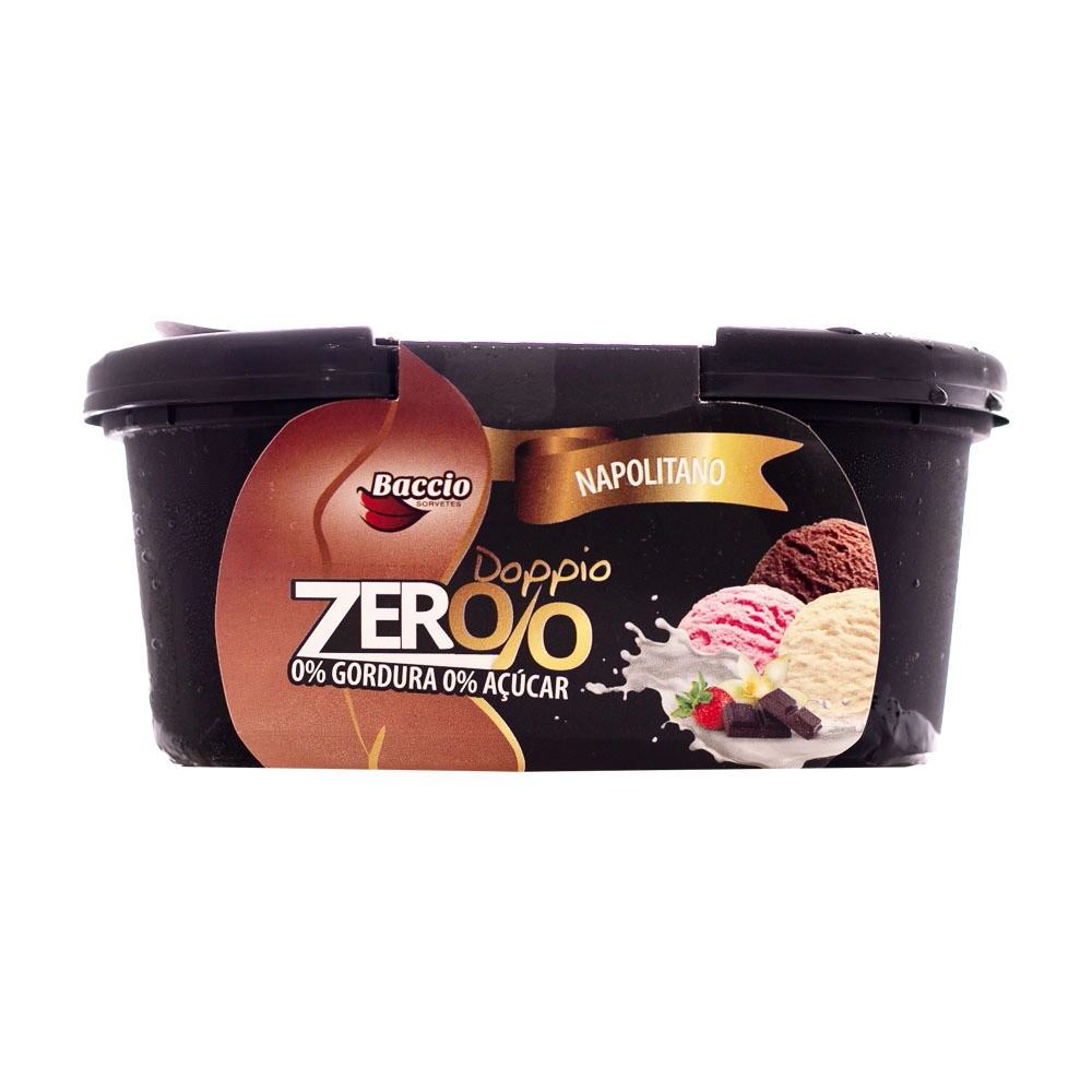 Sorvete Baccio 1l Zero Napolitano