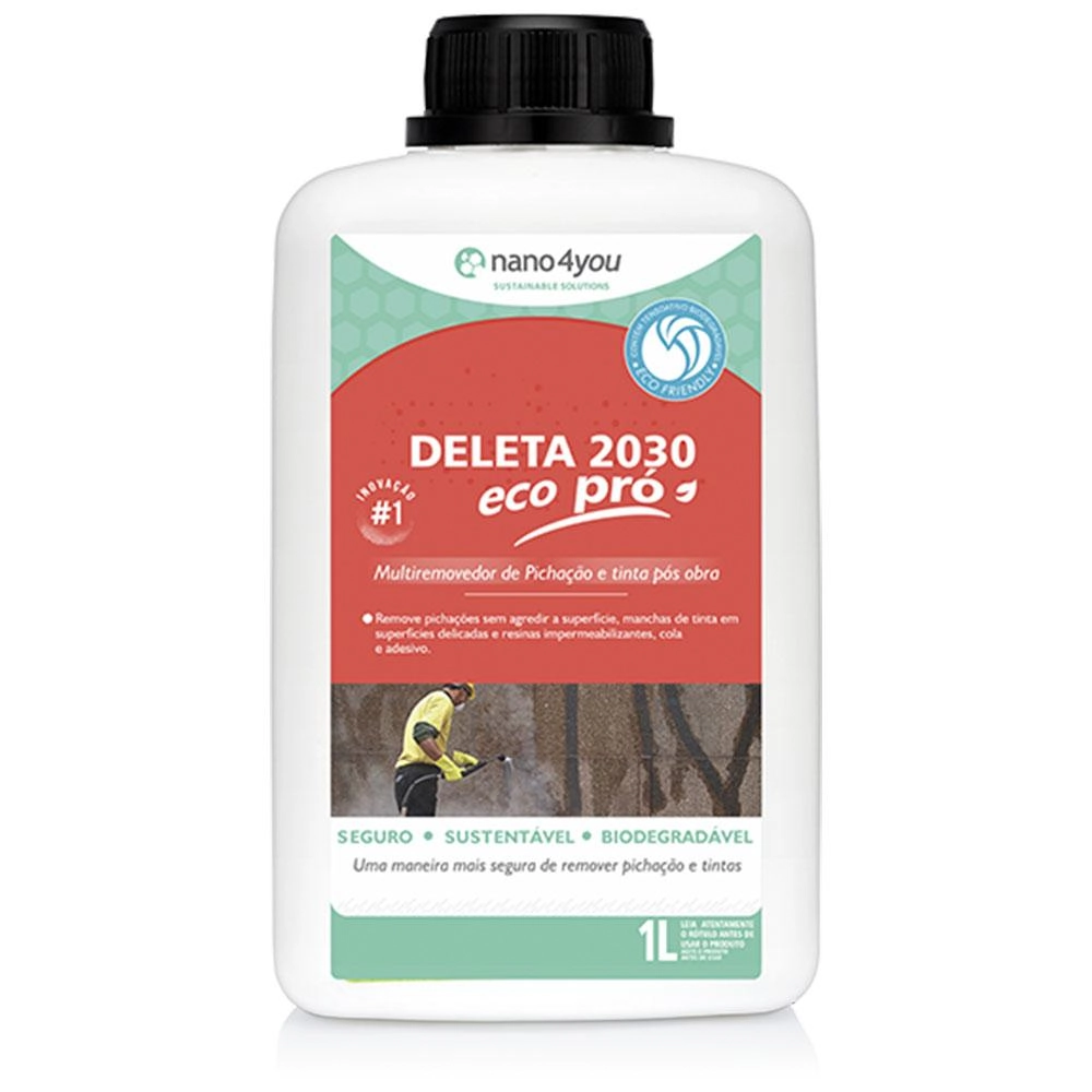 Deleta 2030 Pro - Removedor De Pichação E Tintas Pós Obra 1 Litro - Performance Eco