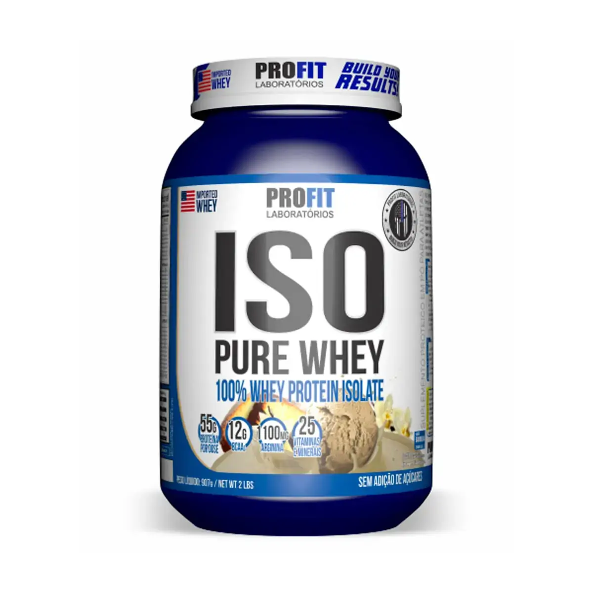 Isopure Whey Baunilha 907g .