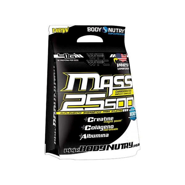 Esportivo Body Nutry Mass 25500 Pacote Pó 3000 Gramas