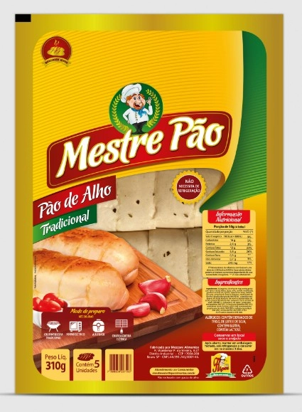 Pão De Alho Tradicional Hiper Mestre Pão Bandeja 310g