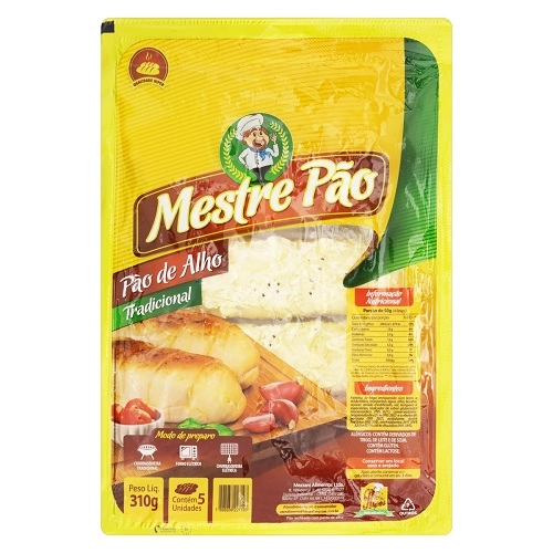 Pao De Alho Mezzani Mestre 310gr S/refrig Trad