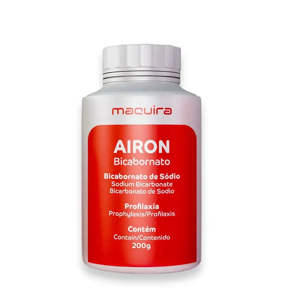 Bicarbonato de Sódio Extra Fino Natural Airon - Maquira - 200g (Cód. 25.0759)