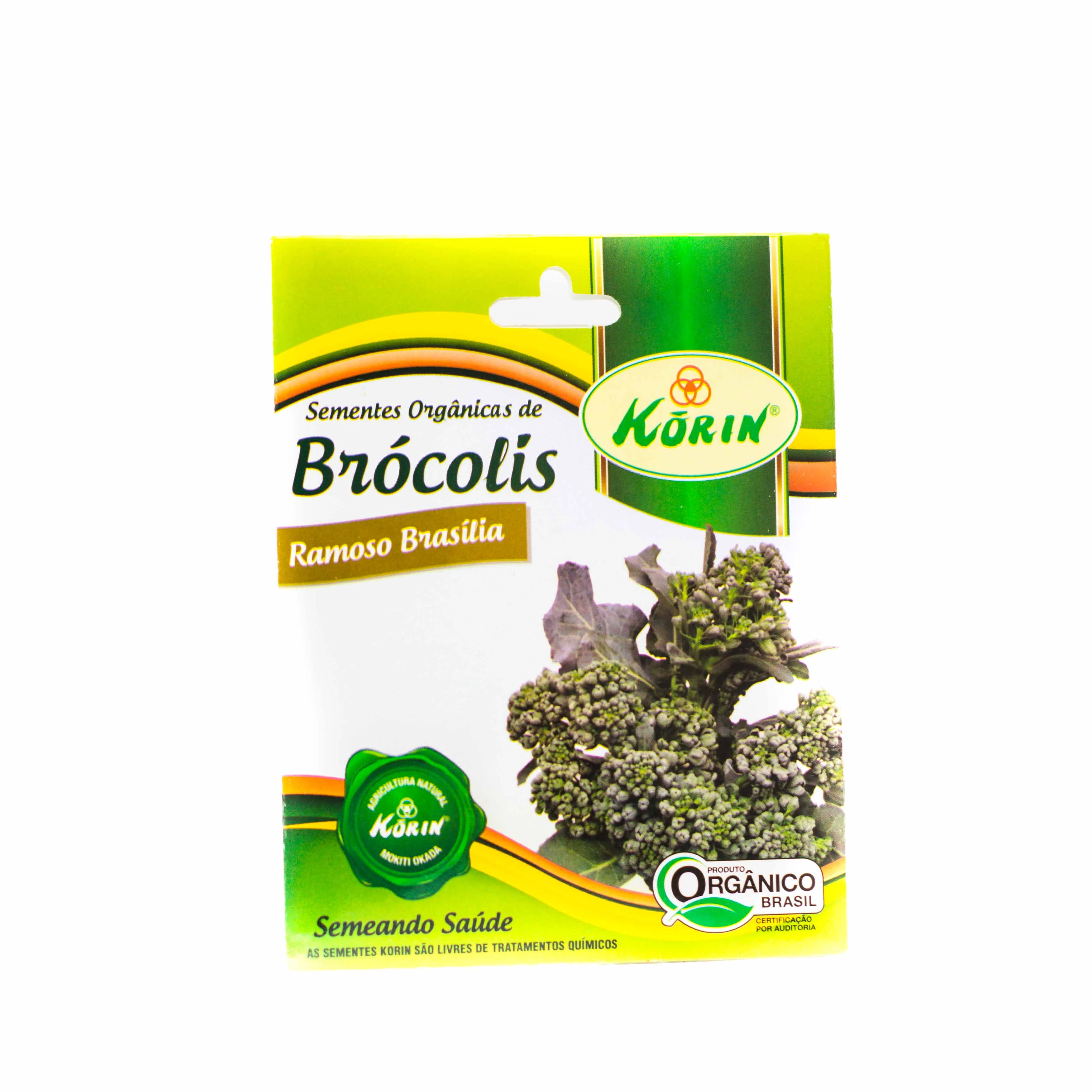 Sementes De Brócolis Ramoso Brasília Orgânicas Korin Envelope 0,08g