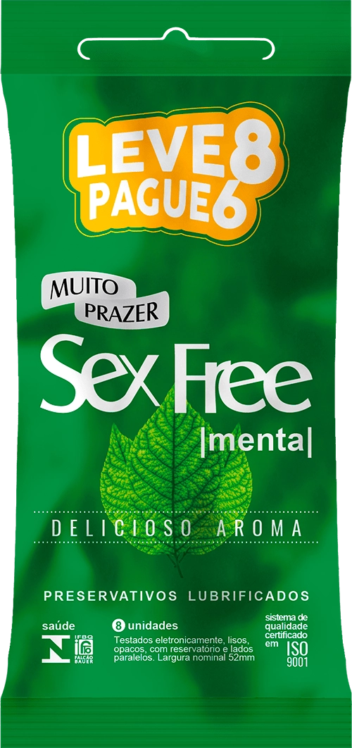 Preservativo Sex Free Lv8 Pg6 Menta Masc