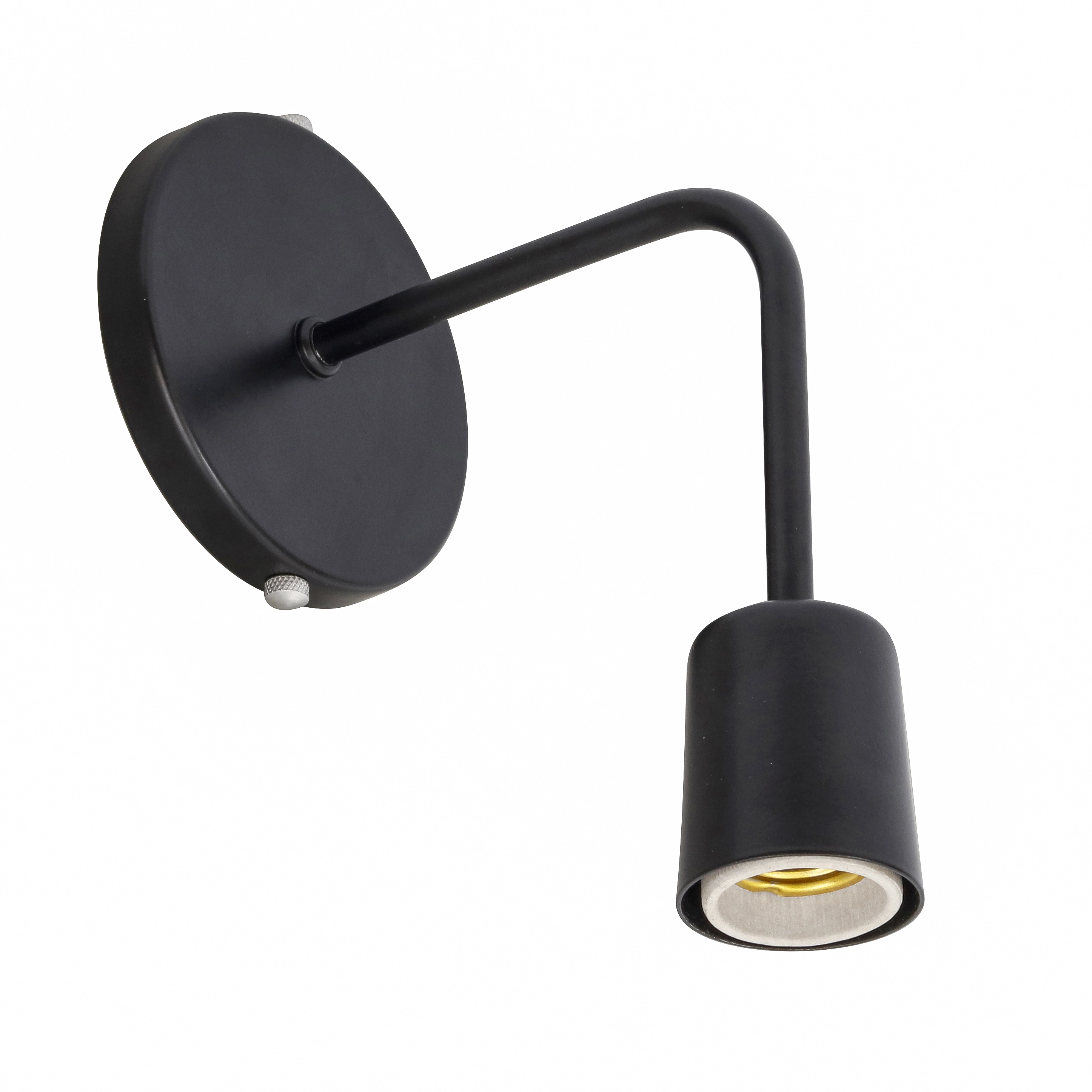 Arandela de Parede Interna IP20 Single Luz Vita Preta