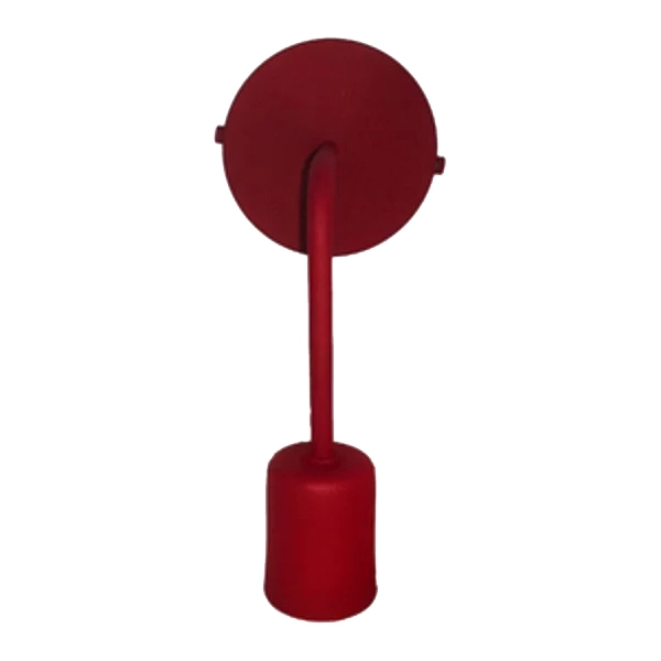 Arandela de Parede Vermelha Metal Single Luz Vita