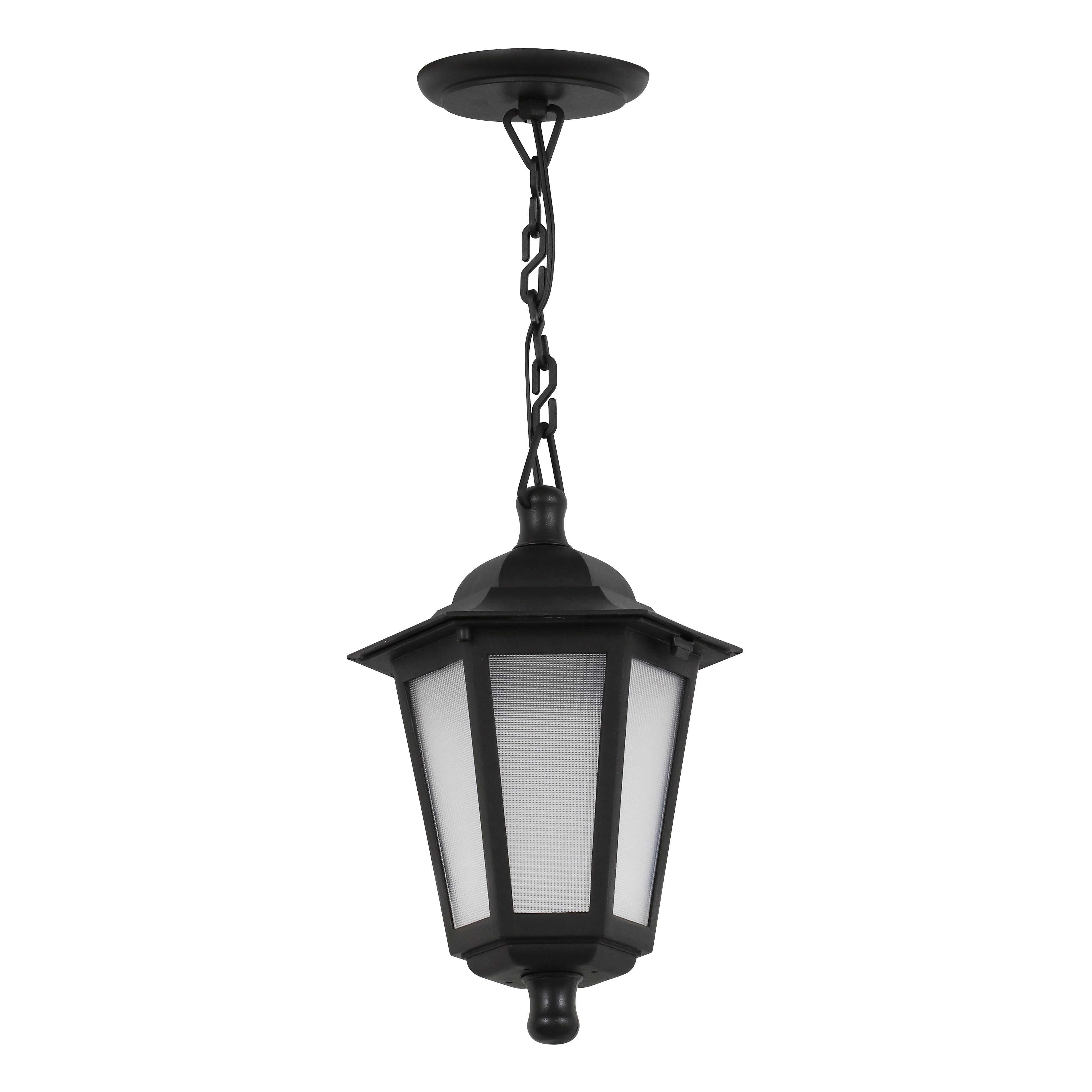 Pendente Externo 1 Lâmpada Preto Plástico Grega Dital