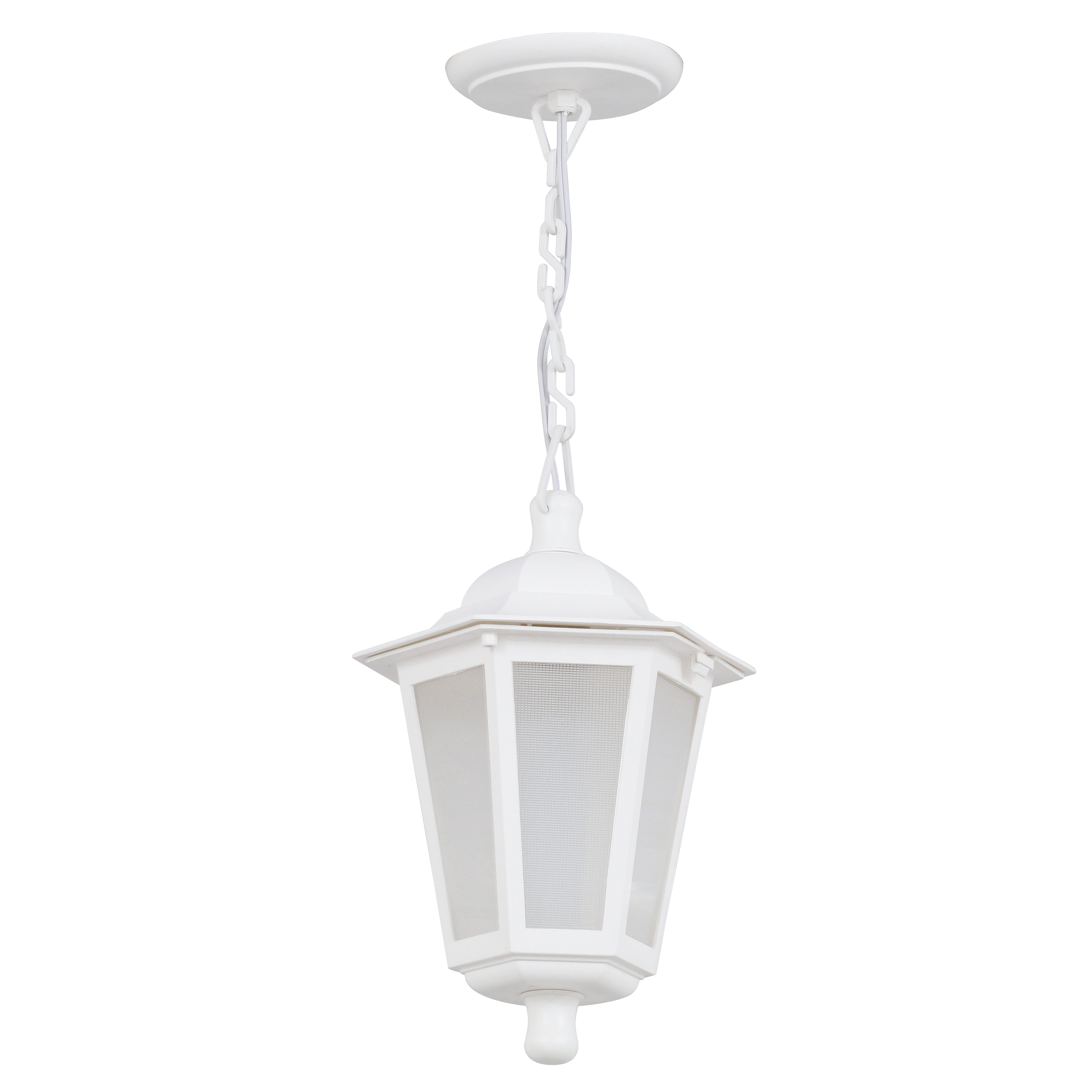 Pendente Externo 1 Lâmpada Branco Plástico Grega Dital