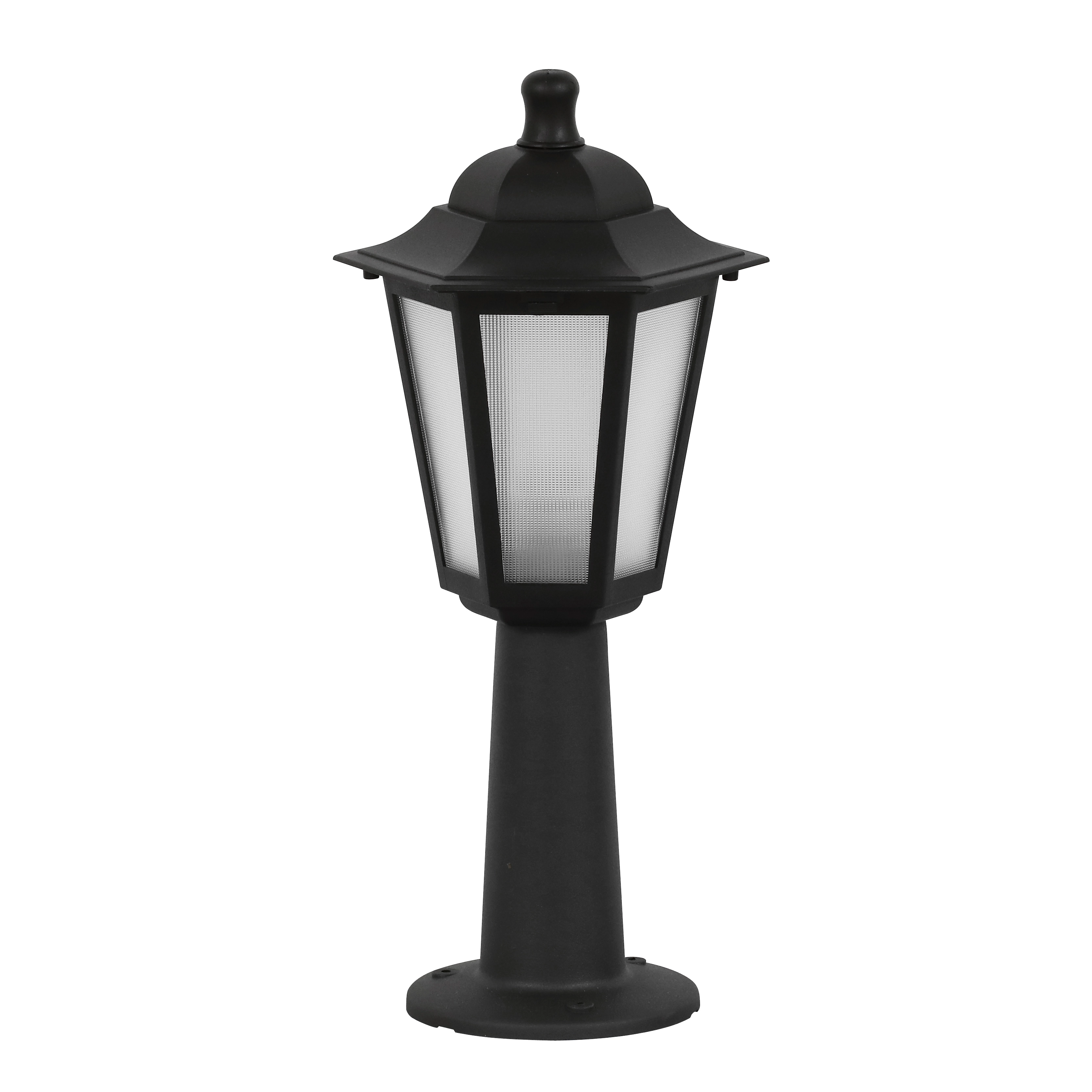 Balizador de Chão Sobrepor Preto Plástico IP20 Dital