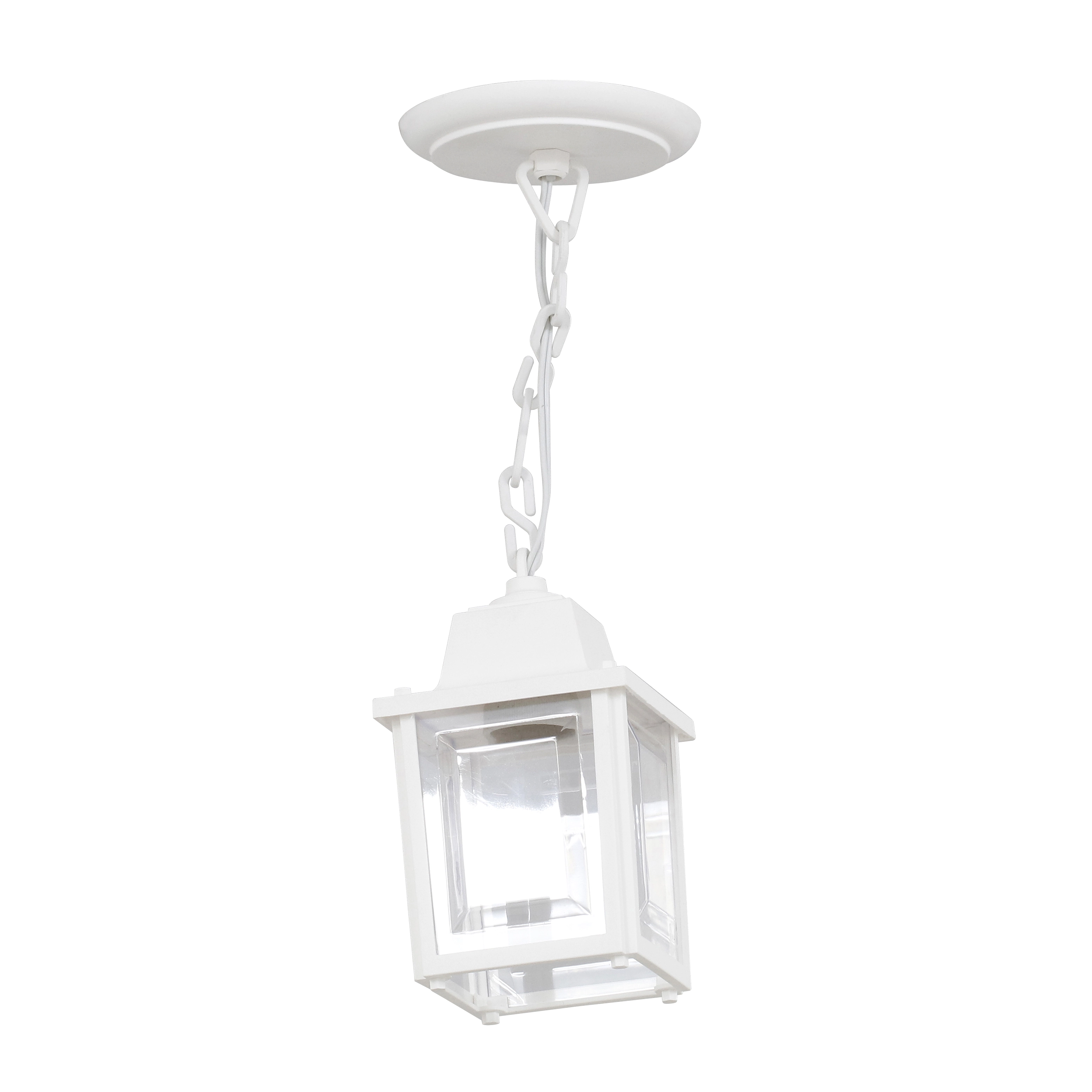 Pendente Externo 1 Lâmpada Branco Plástico IP33 Vintage Dital