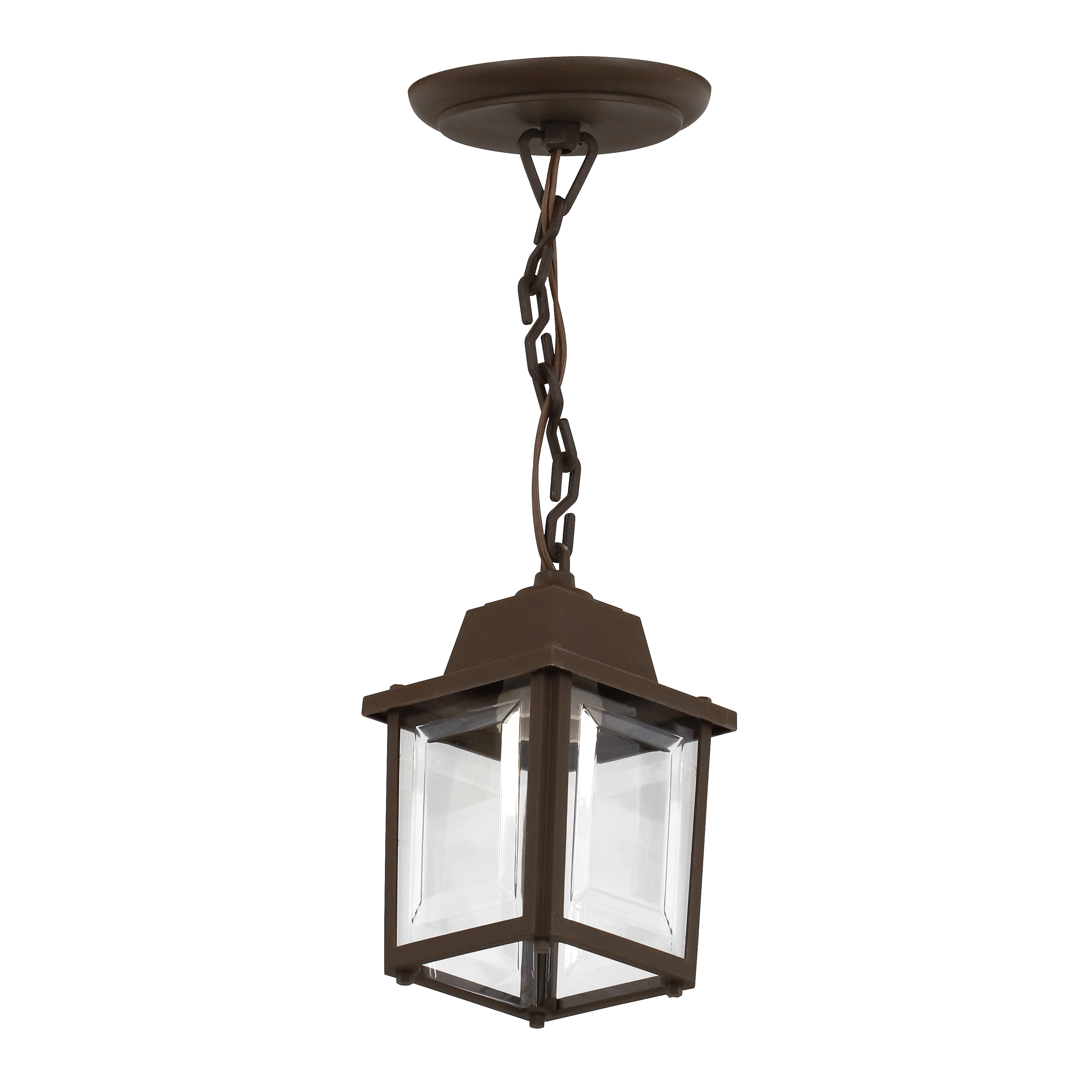 Pendente Externo 1 Lâmpada Marrom Plástico IP33 Vintage Dital
