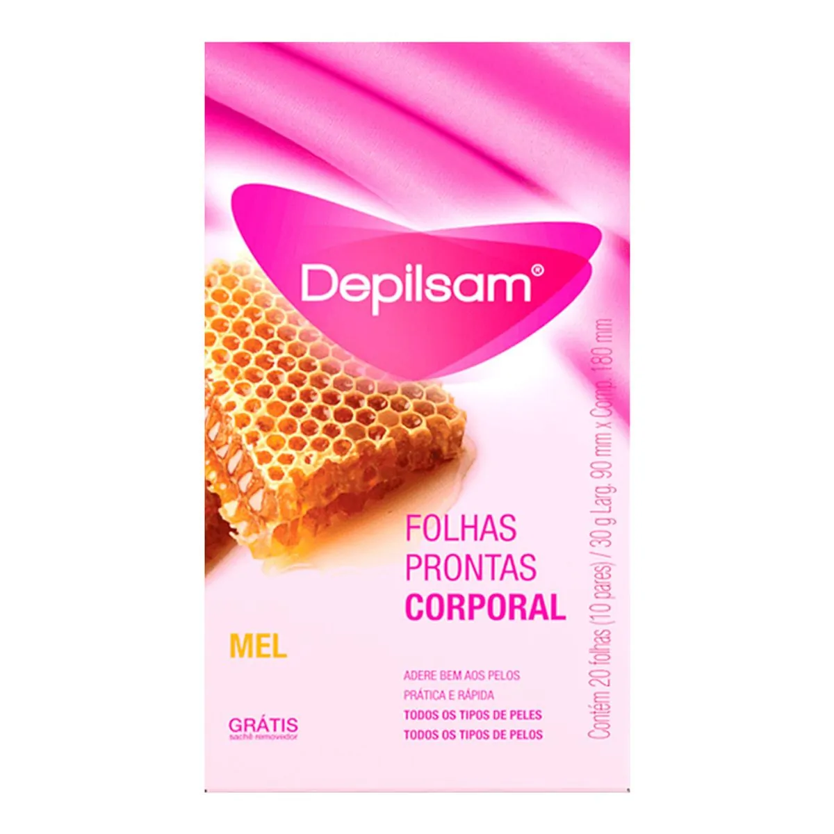 Folhas Prontas para Depilação DEPILSAM 10 Unidades