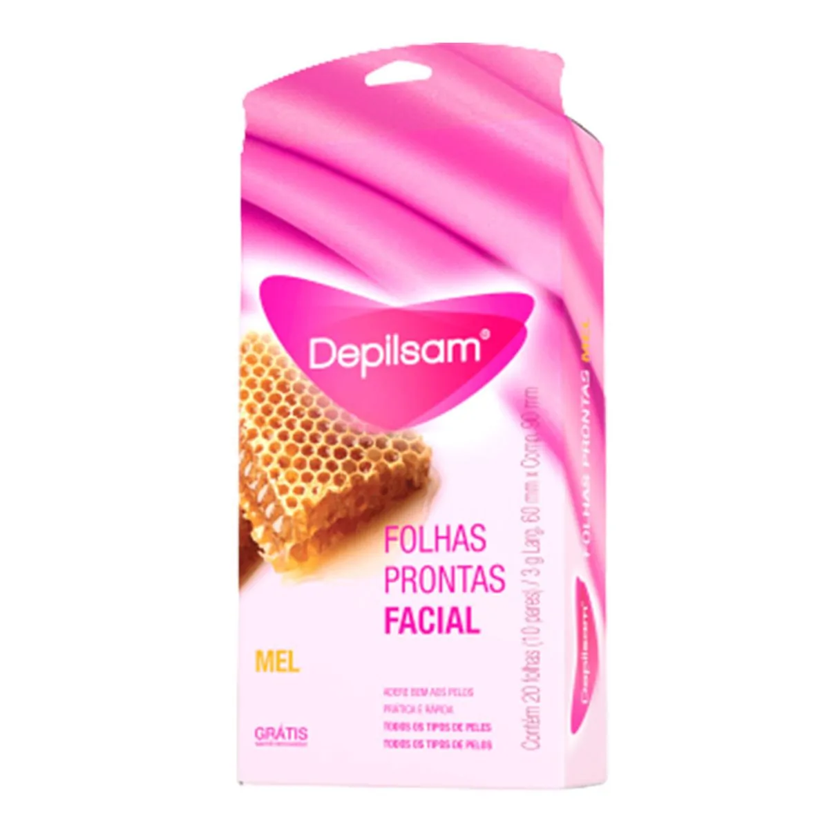 Depilsam Folhas Prontas Facial 10 Pares
