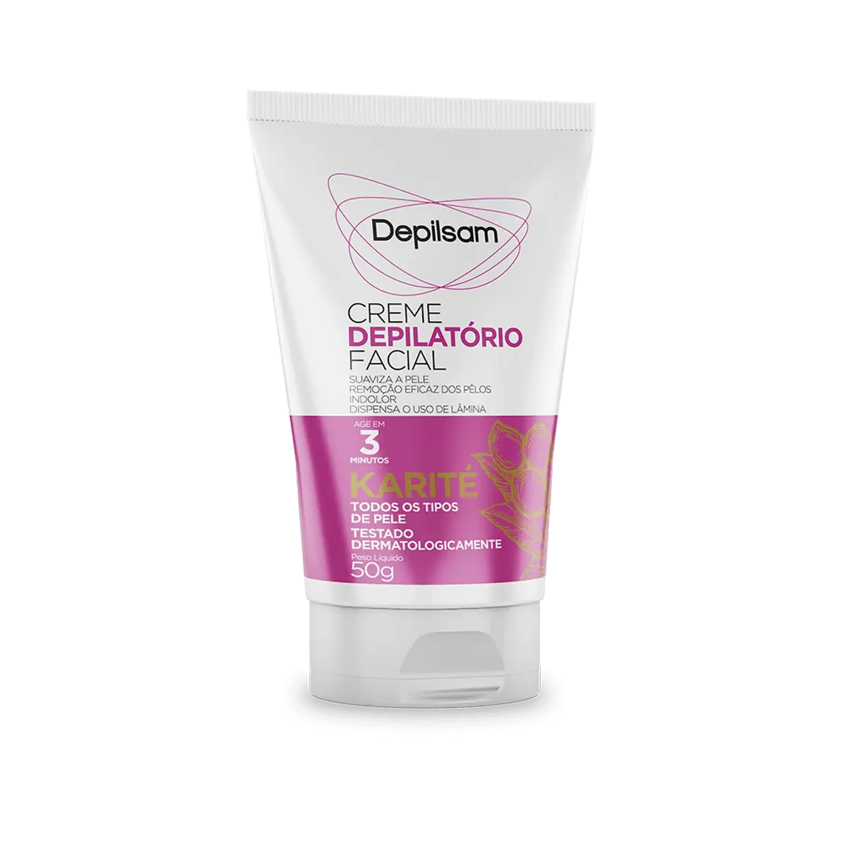 Creme Depilatório Facial Karité Depilsam Bisnaga 50g
