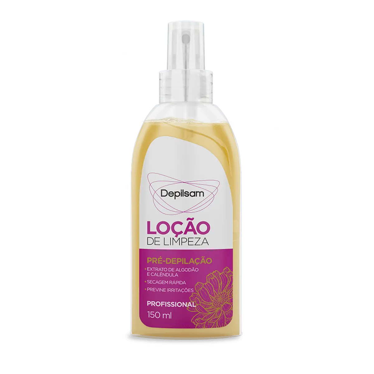 Loção De Limpeza Pré Depilação Depilsam Frasco 150ml Spray
