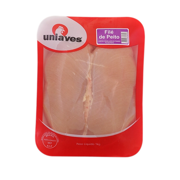 File De Peito Frango Uniaves Bdj 1kg Un