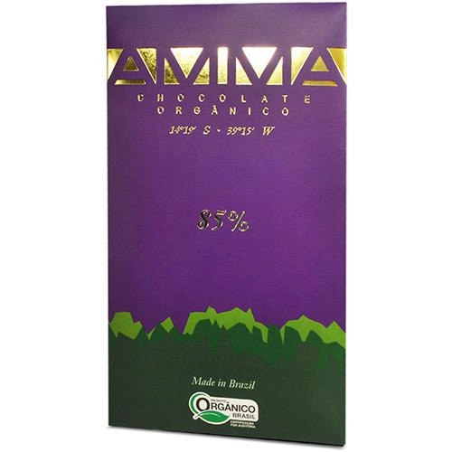 Barra De Chocolate Orgânico 85 Amma 80g 1 Unidade