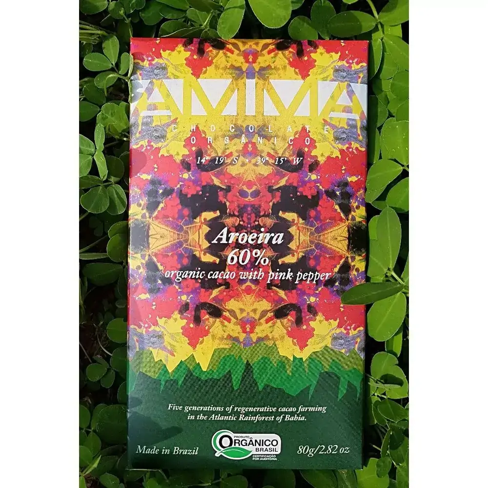 Tablete Chocolate Com Pimenta Rosa 60 80g Amma Chocolate