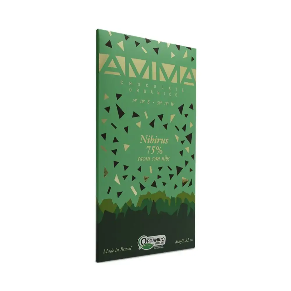 Chocolate Nibirus 75 Com Nibs 80g Amma