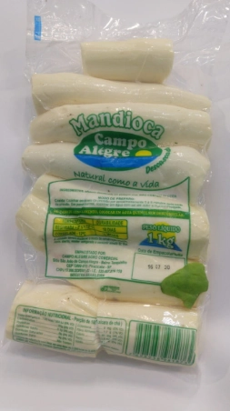 Mandioca Descascada Campo Alegre 1kg