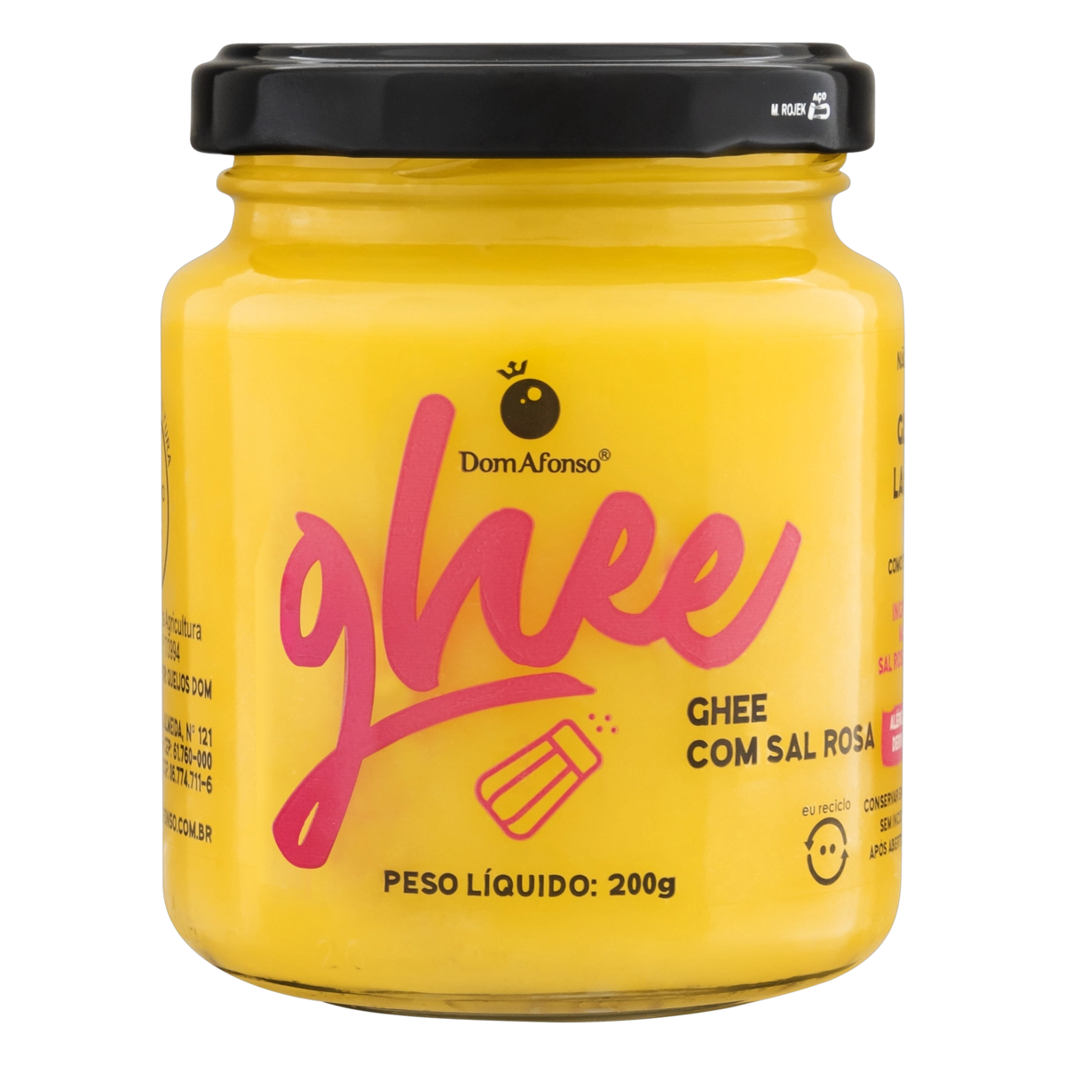 Ghee Com Sal Rosa Dom Afonso Vidro 200g