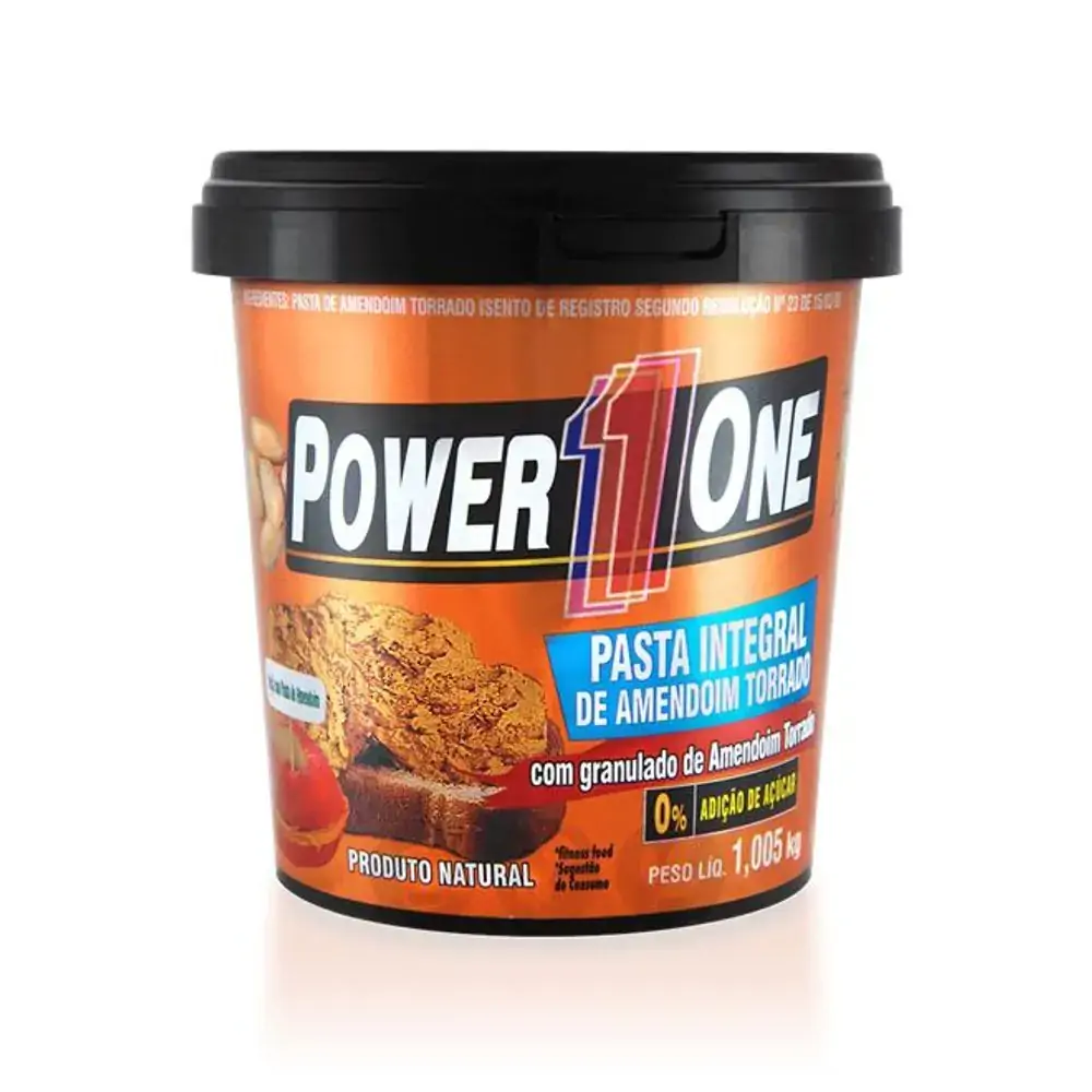 Pasta de Amendoim Integral Crocante Power 1 one 1 Kg
