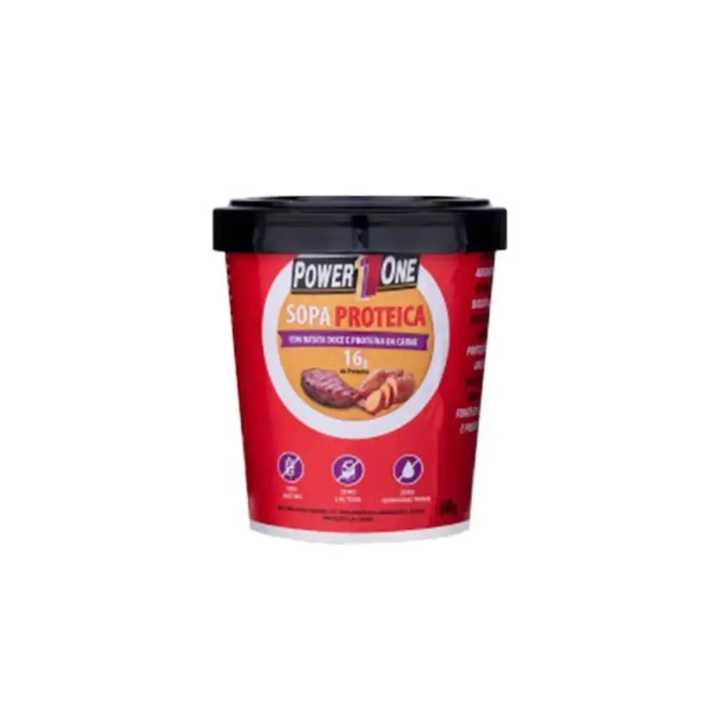 Sopa Proteica Com Batata Doce E Carne Power One