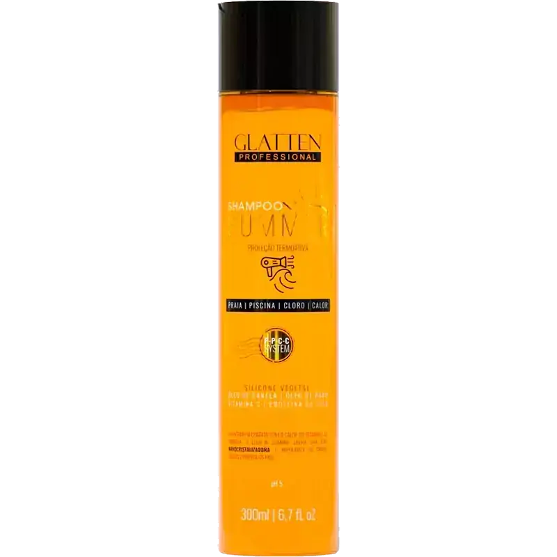 Glatten Professional Summer - Shampoo Proteção Termoativa 300ml