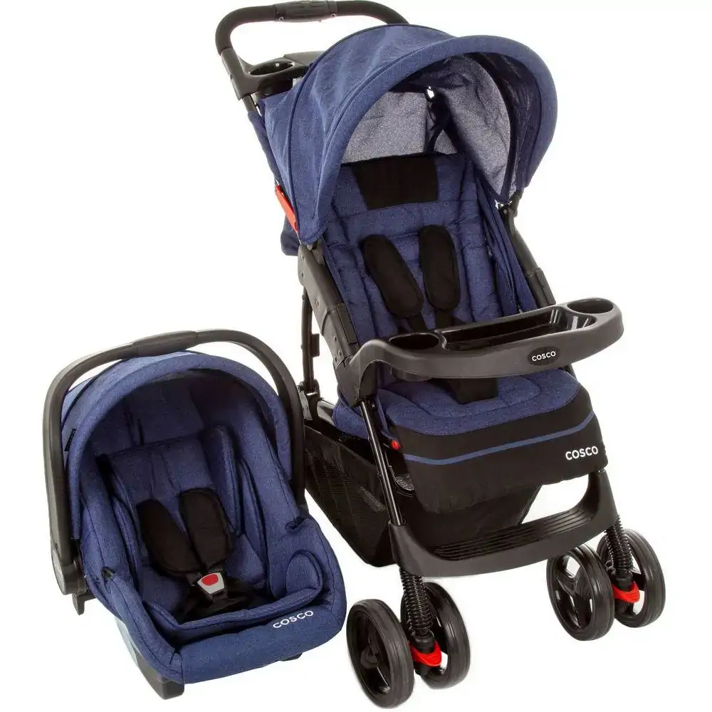 Travel System Moove Duo Cosco Azul Mescla