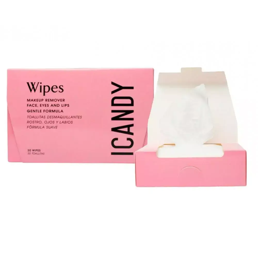Removedor de Maquiagem Facial Icandy 30 toalhas