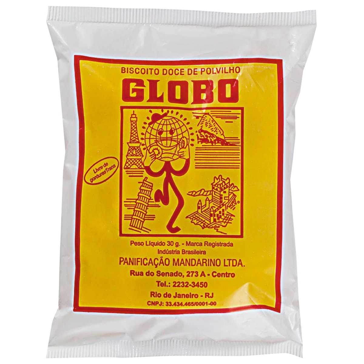Biscoito GLOBO de Polvilho Doce Pacote 30g