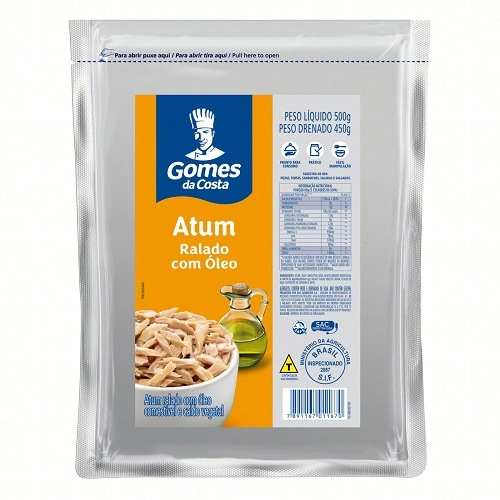 Atum Ralado Oleo Pouch 500g Padaria