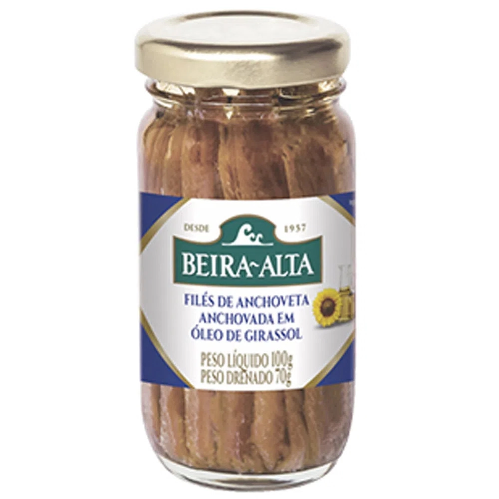 File De Anchova Oleo Girassol 12x100gr