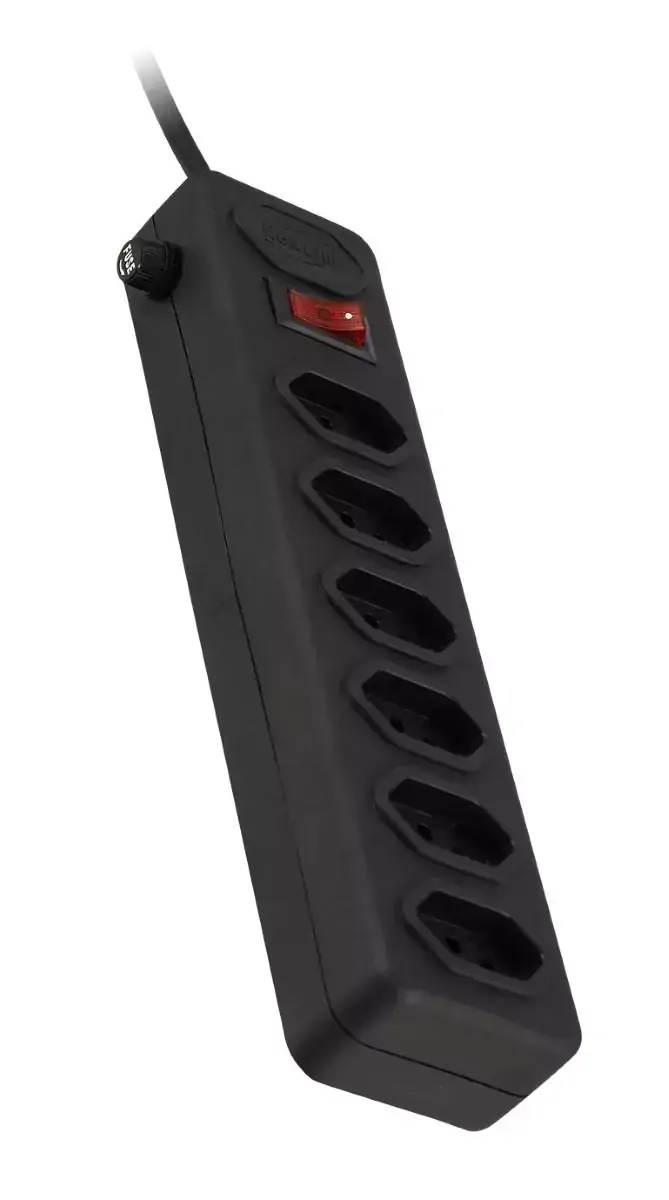 FILTRO DE LINHA 6 ENTRADAS BIVOLT NEWLINK PE102 - 80CM