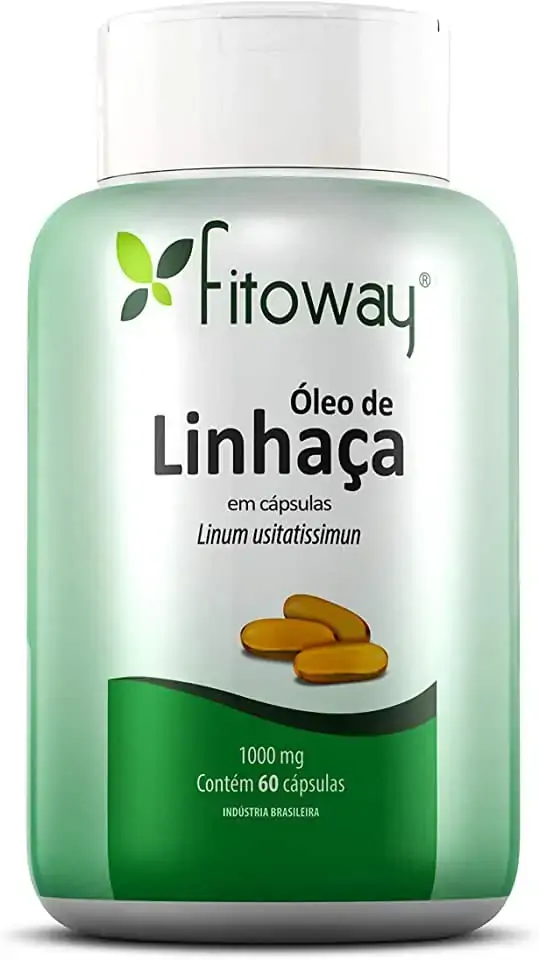 Oleo De Linhaca 1g Fitoway 60 Cápsulas Fitoway