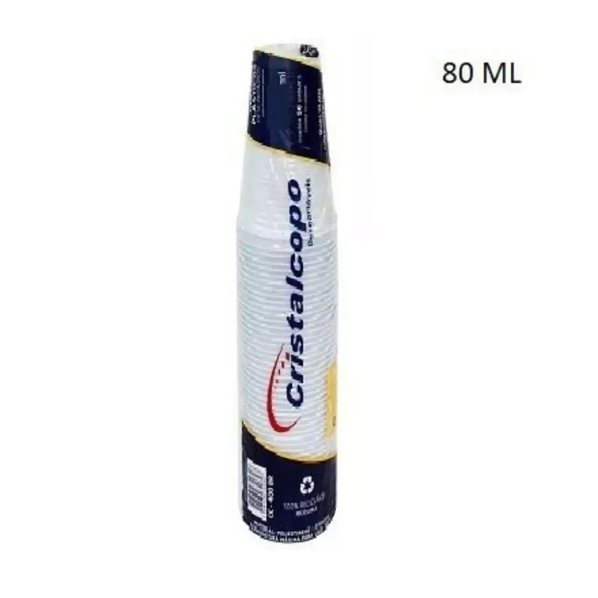 Pct Copo 80ml com 100 un Cristalcopo
