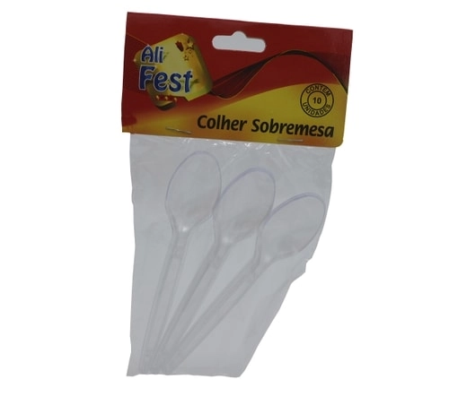 Colher Desc Ali Fest Sobremesa Cristal C/50