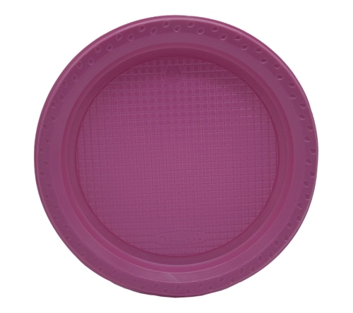 Prato Desc Ali Fest Sobrem 15cm Rosa C/10