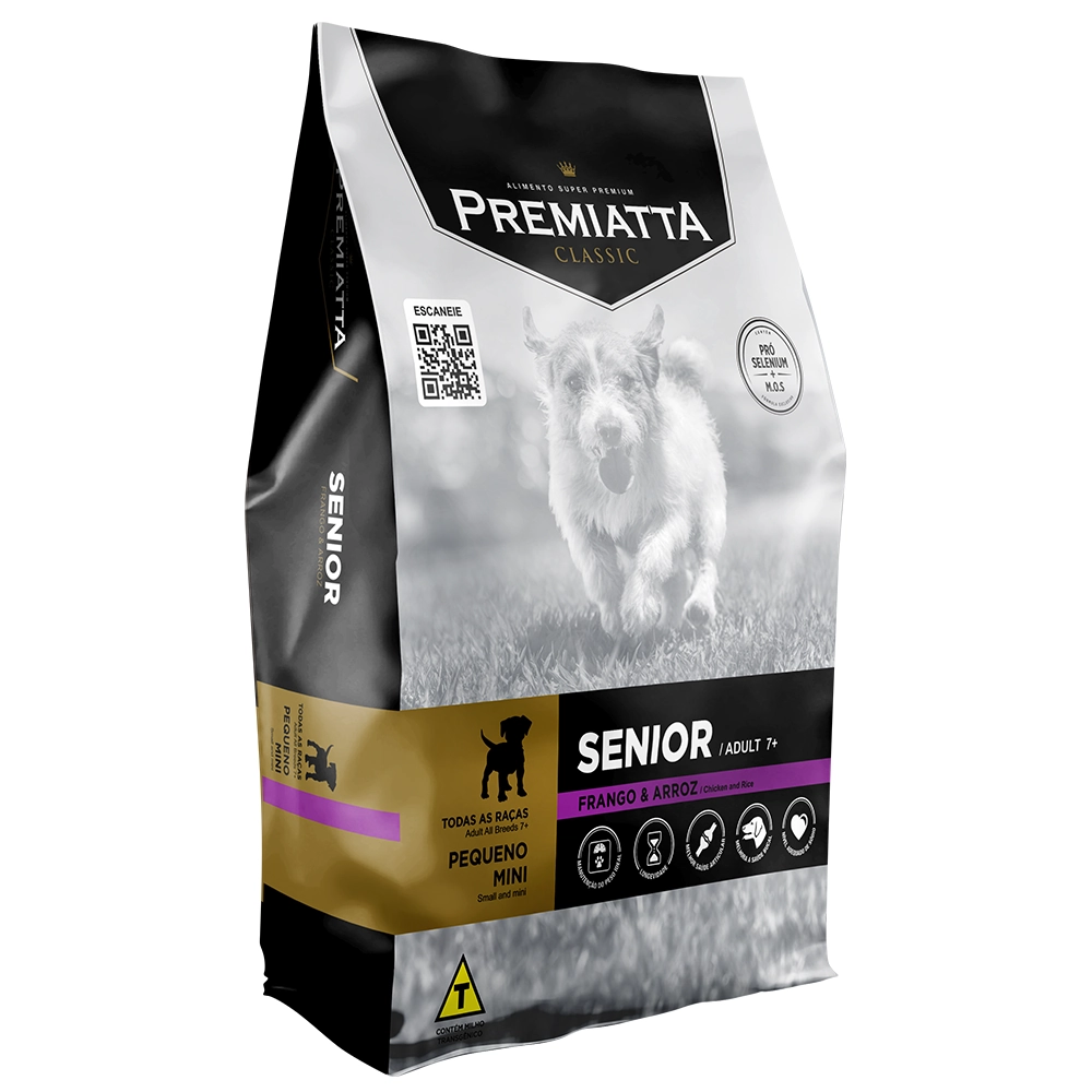 Ração Premiatta Classic Senior para Cães com mais de 7 anos de Raças Miniaturas e Pequenas - Gran Premiatta (7,5 kg)