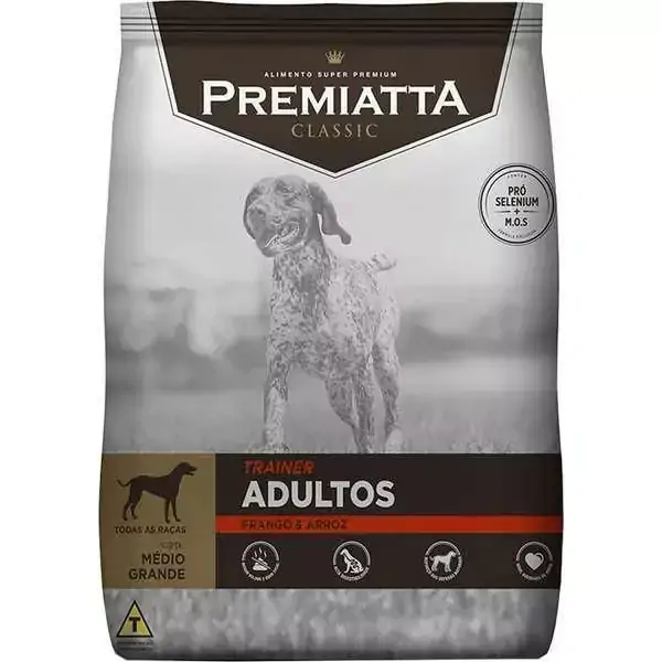 Ração Premiatta Trainer Super Premium para Cães Adultos de Raças Médias e Grandes - Gran Premiatta (15 kg)