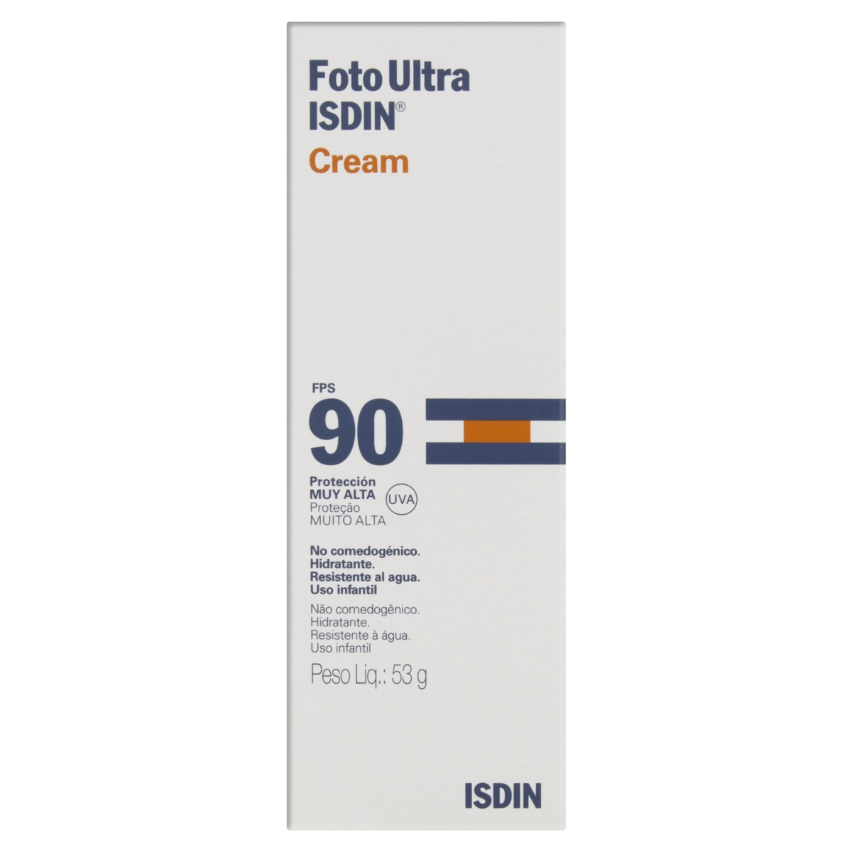 Protetor Solar Infantil Cream Fps 90 Foto Ultra Isdin Caixa 53g