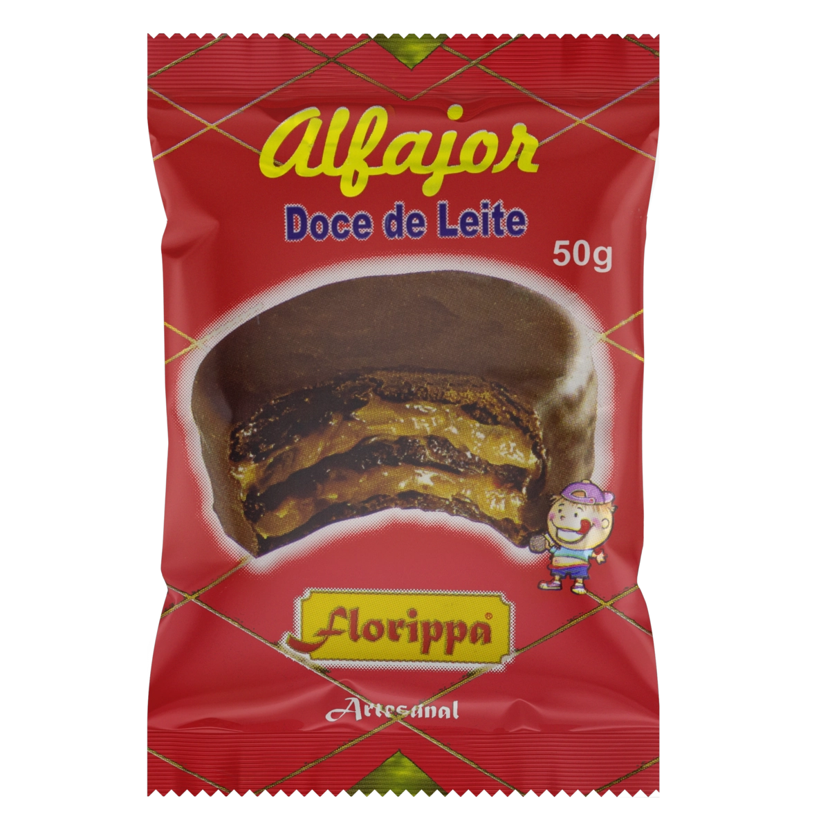 Alfajor Doce De Leite Artesanal Florippa Pacote 50g