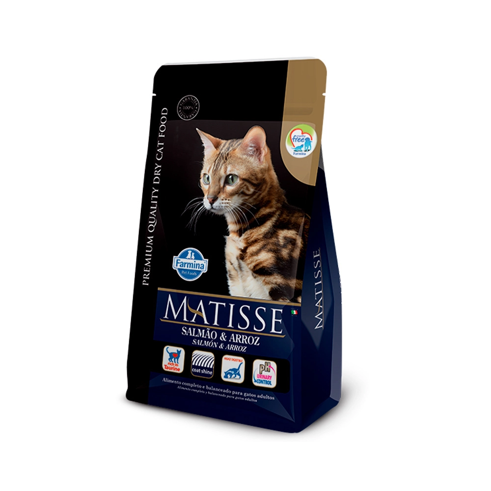 Ração Farmina Matisse Para Gatos Adultos Sabor Salmão E Arroz