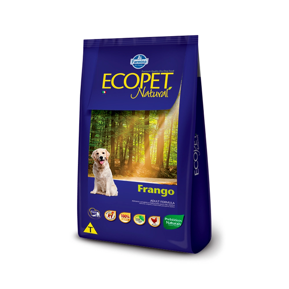 Ração Farmina Ecopet Natural Para Cães Adultos Sabor Frango