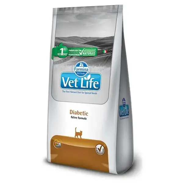 Ração Vet Life Diabetic Para Gatos Adultos
