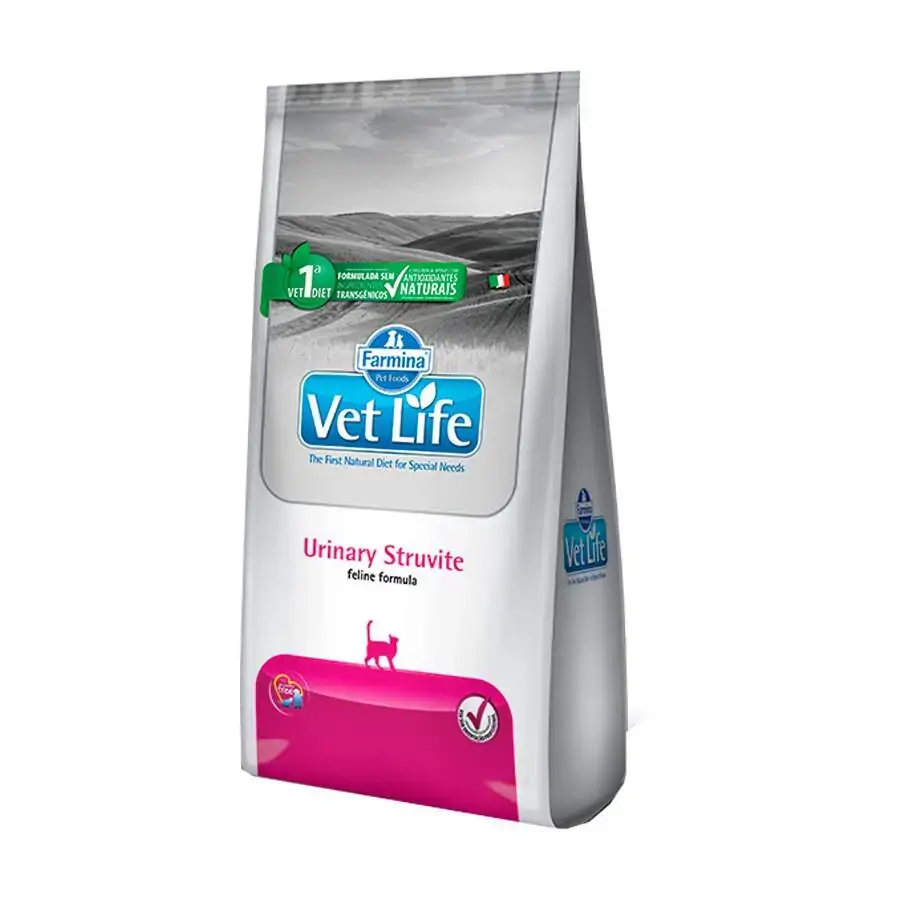 Ração Vet Life Urinary Struvite Para Gatos Adultos