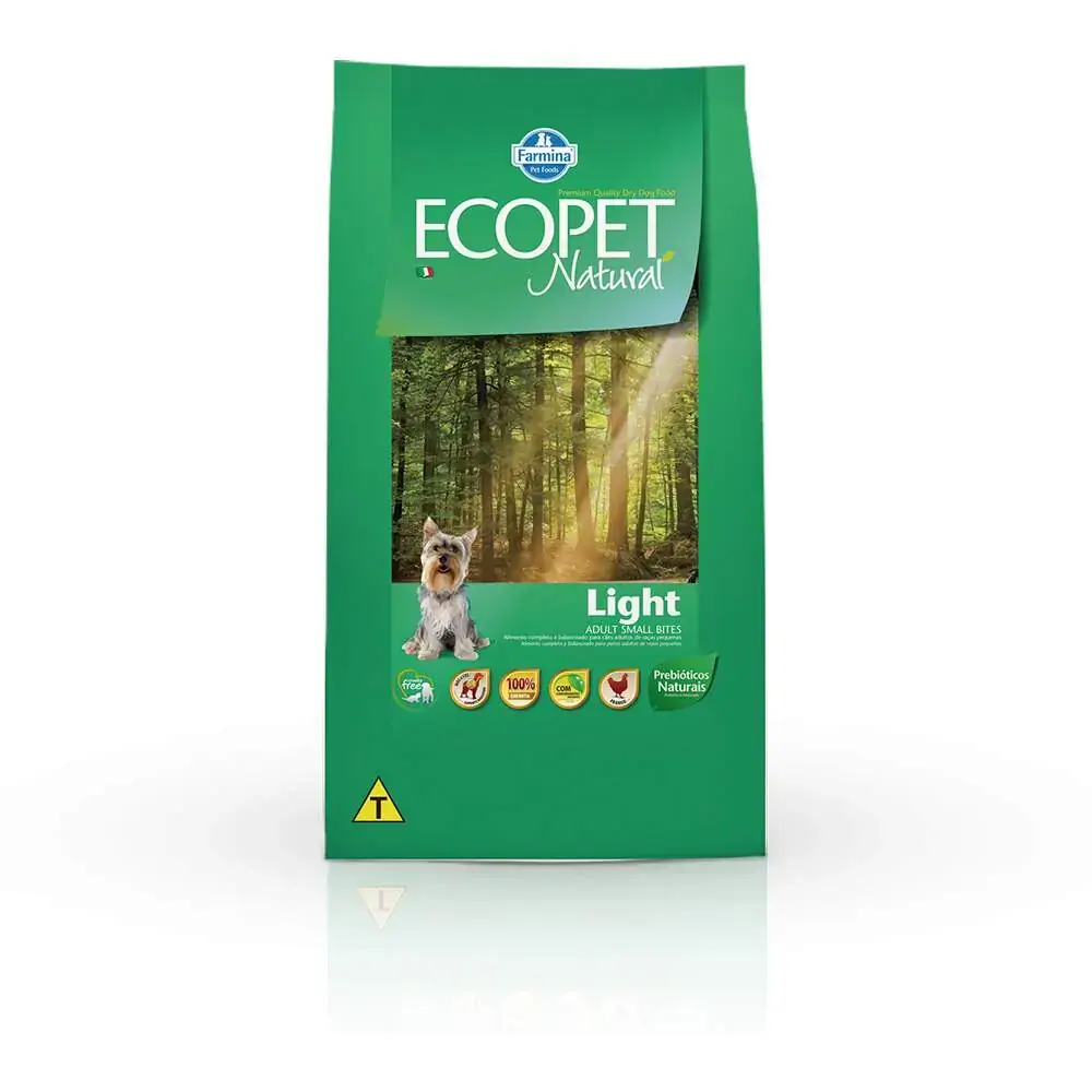 Ração Farmina Ecopet Natural Light Para Cães Adultos De Raças Pequenas