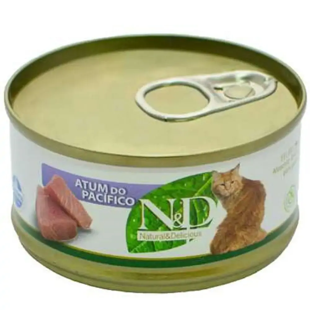 Ração Farmina N D úmida De Atum Do Pacífico Para Gatos