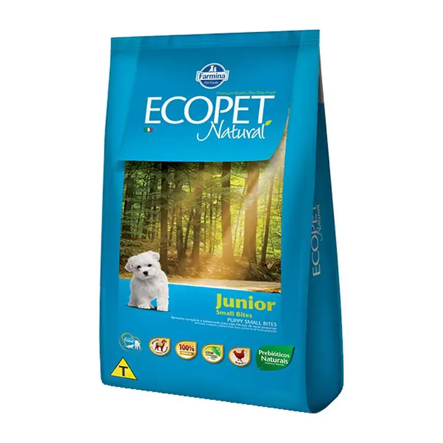 Ração Ecopet Para Cães Filhotes Raças Pequenas 1kg